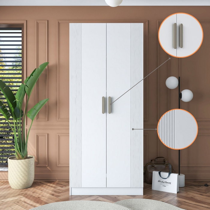Hanah Home Armario BA180 - 4562 Blanco